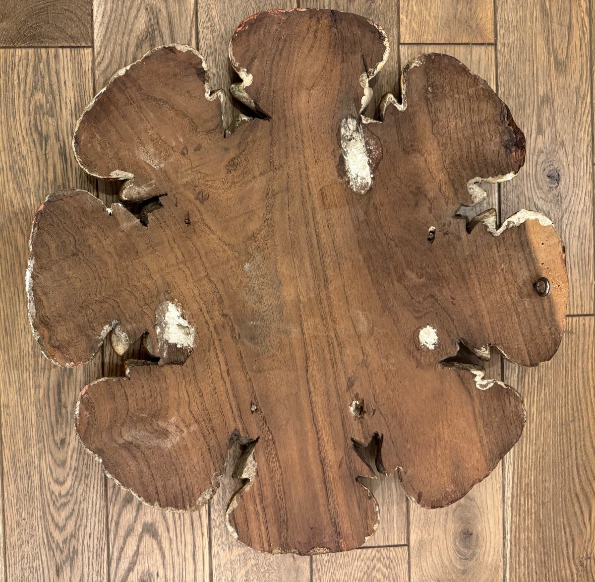 Large Rosette In Carved And Gilded Oak -photo-4