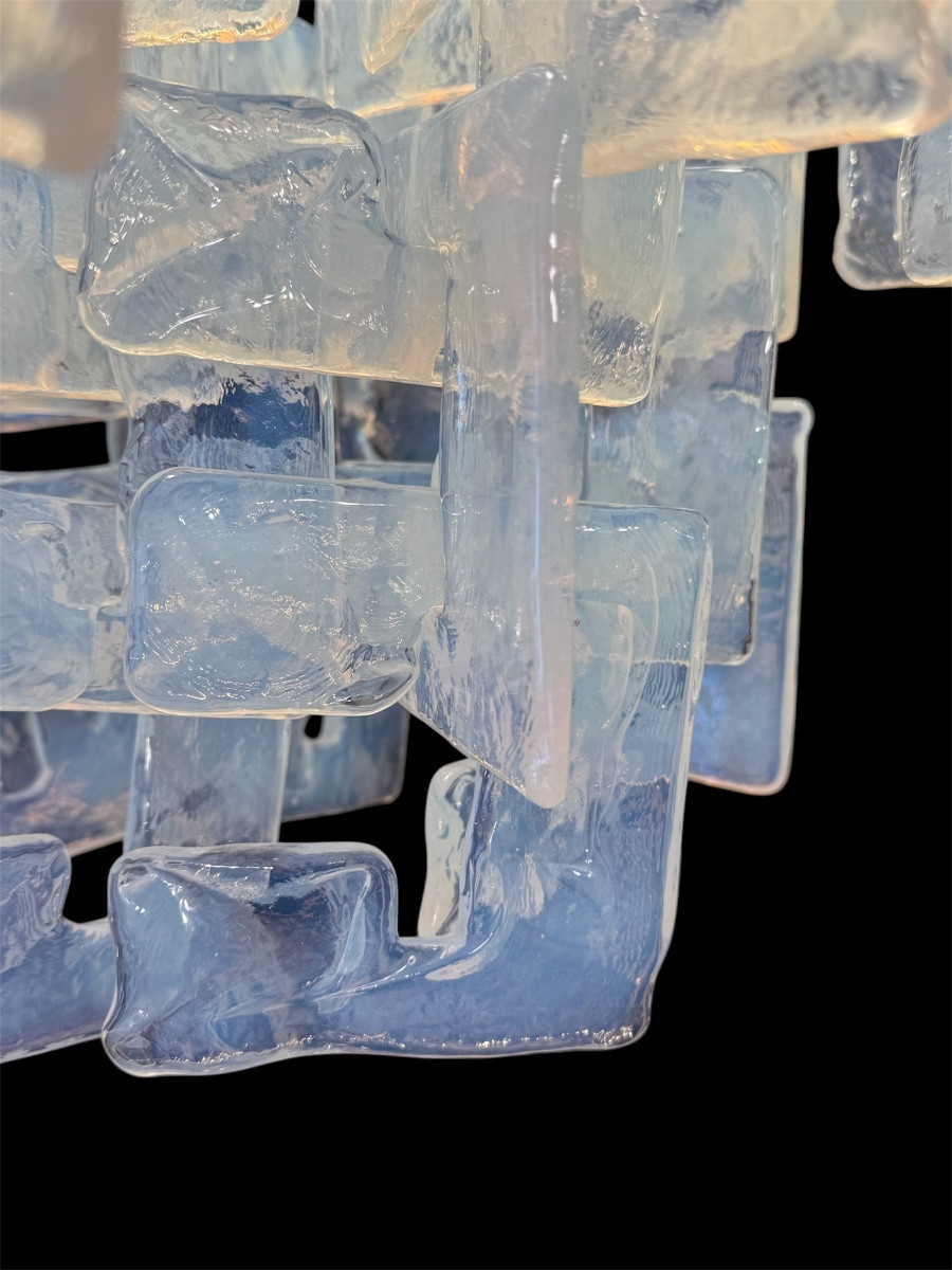 Lustre En Verre De Murano Par  Fratelli Toso-photo-4