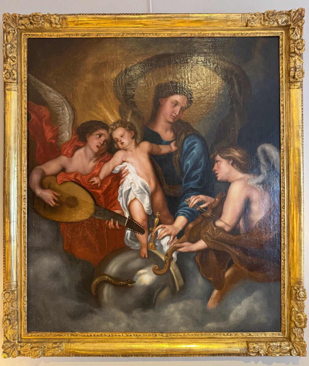 "ode To The Power Of Music" By Anton Van Dyck. 17th Century. 132x115cm.-photo-2