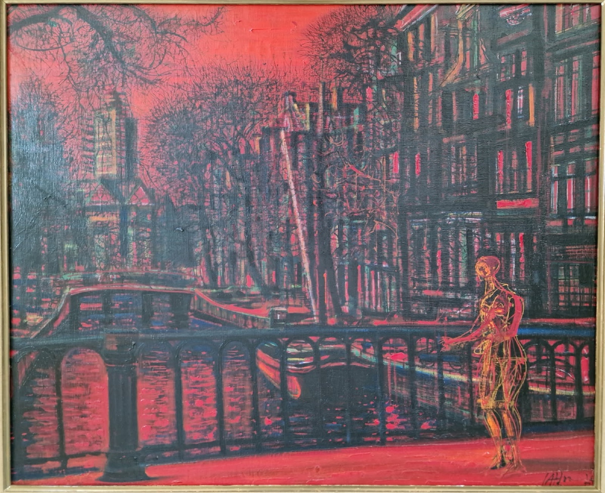 Jean Carzou (1907-2000) Grande HST signée, datée 1974 "Amsterdam"