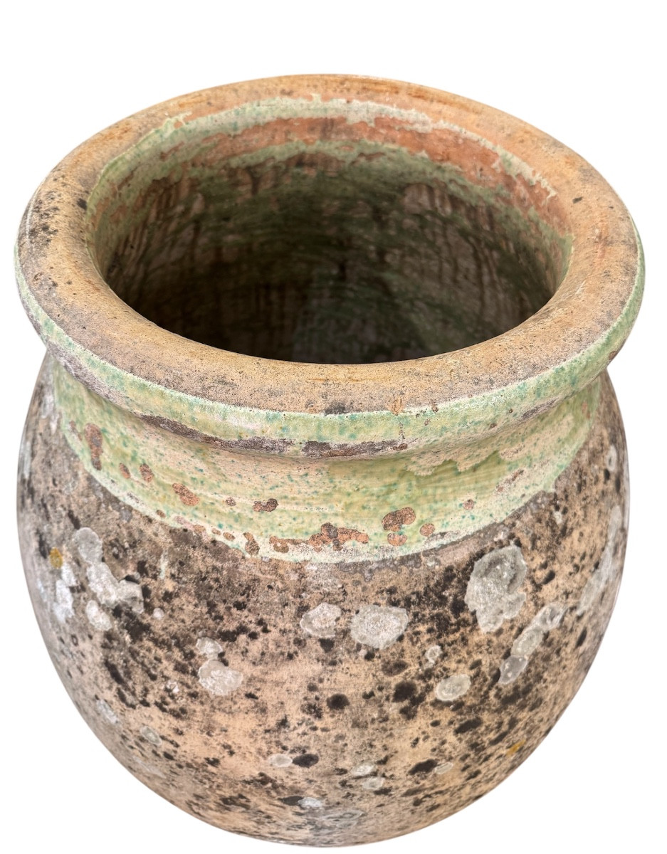 Late 18th Century Biot Olive Jar In Glazed Terracotta. Height 80cm;-photo-1