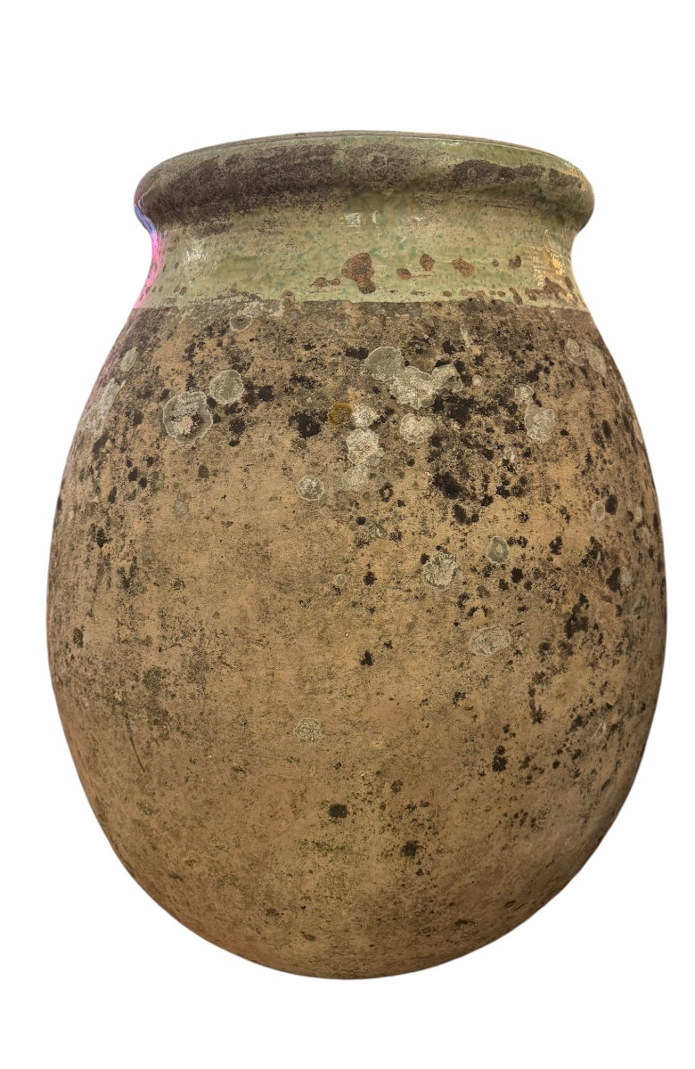 Late 18th Century Biot Olive Jar In Glazed Terracotta. Height 80cm;
