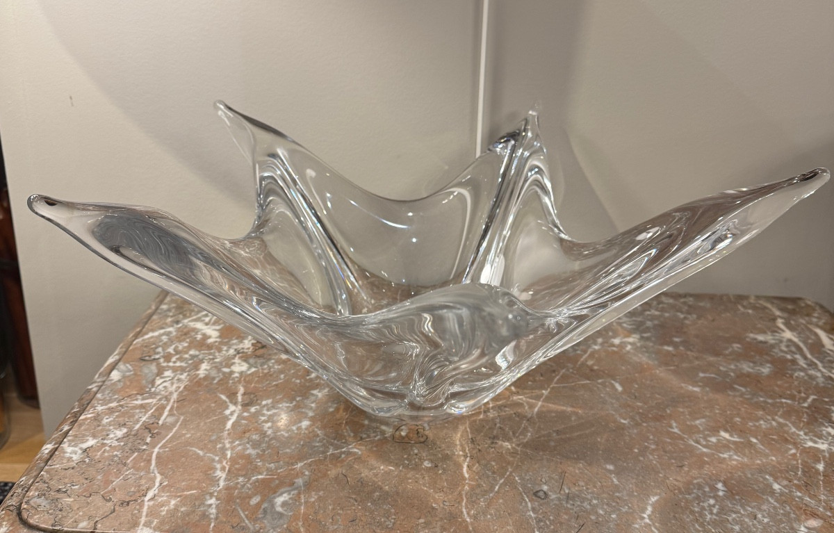 Large "starfish" Bowl By Daum France-photo-3