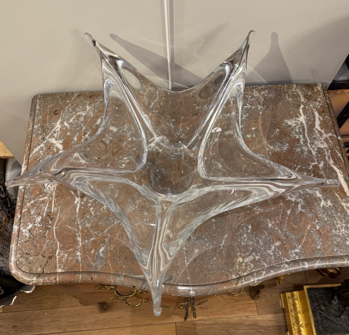 Large "starfish" Bowl By Daum France-photo-4