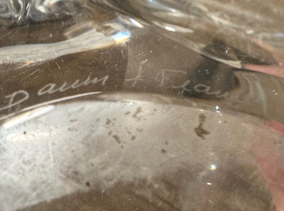 Large "starfish" Bowl By Daum France-photo-1