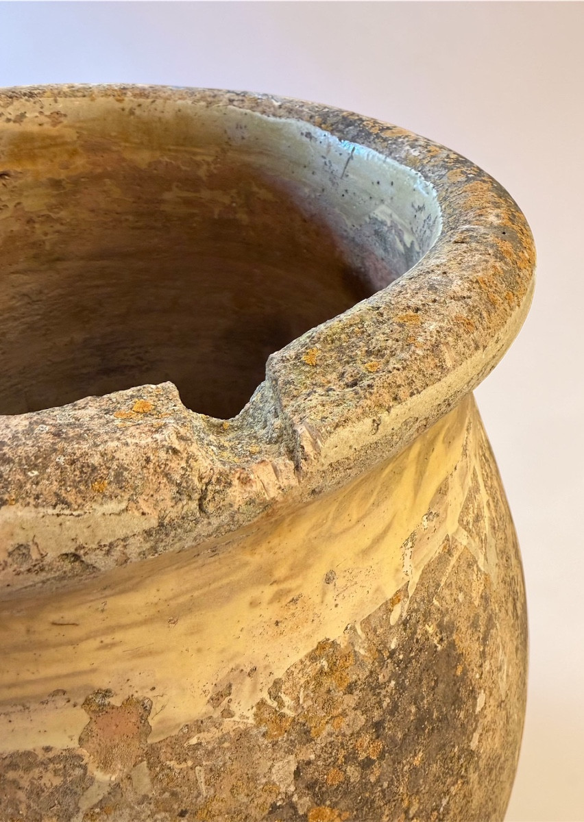 Jarre à Olives de Biot fin XVIIIème. Hauteur 100cm-photo-4