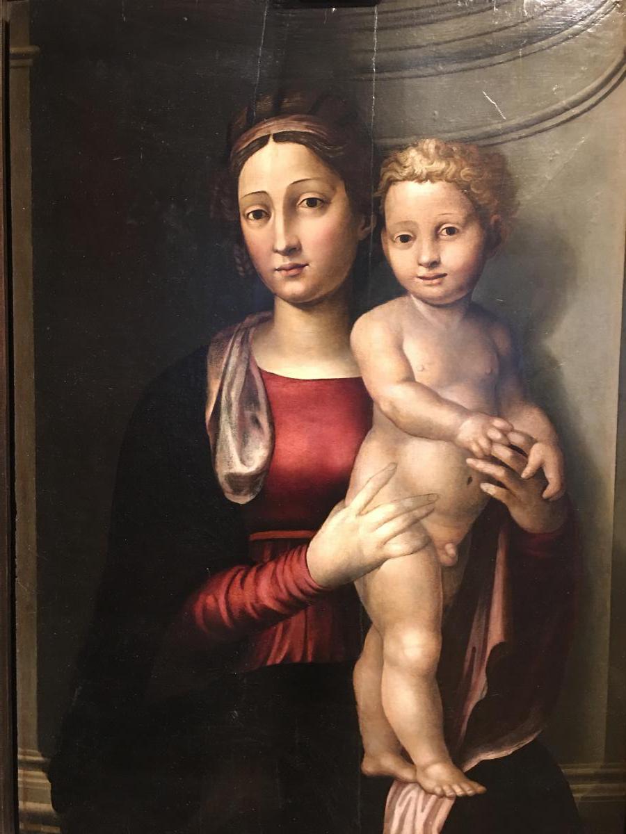 "madonna And Child" From The 16th Century, Leonardo Grazia-photo-2