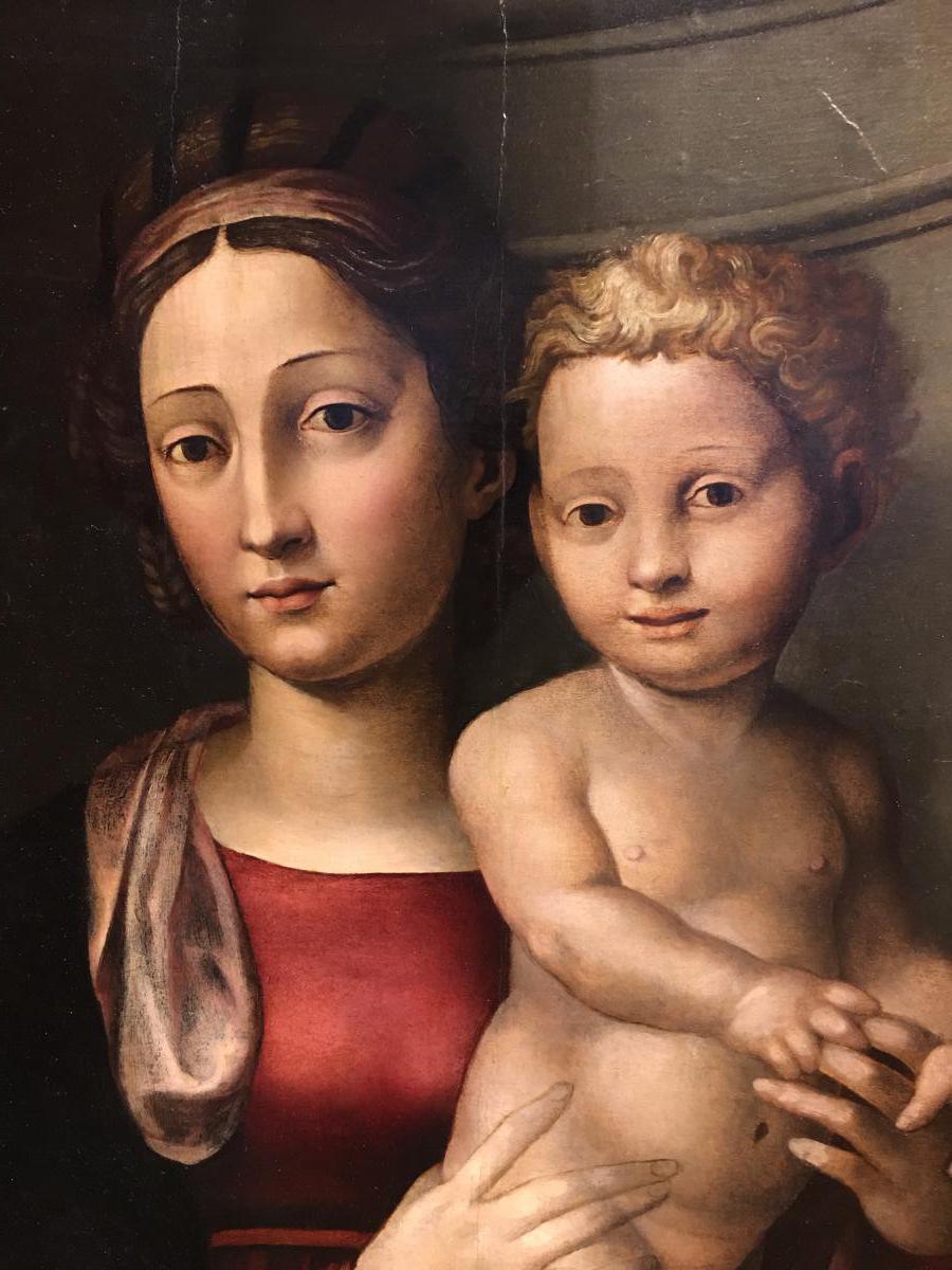 "madonna And Child" From The 16th Century, Leonardo Grazia-photo-3