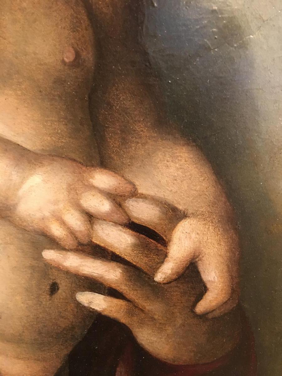 "madonna And Child" From The 16th Century, Leonardo Grazia-photo-2