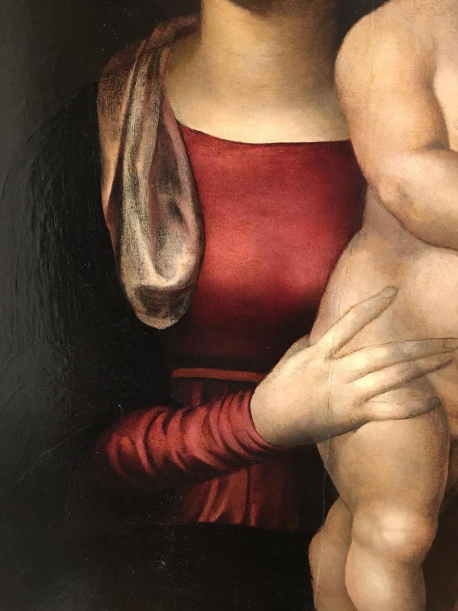 "madonna And Child" From The 16th Century, Leonardo Grazia-photo-3