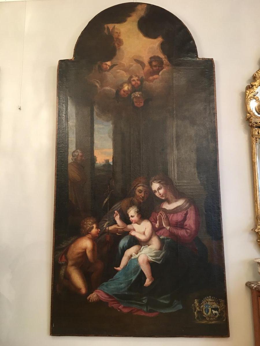 Table "the Madonna Of Divine Love" After Raphael Epoque 18