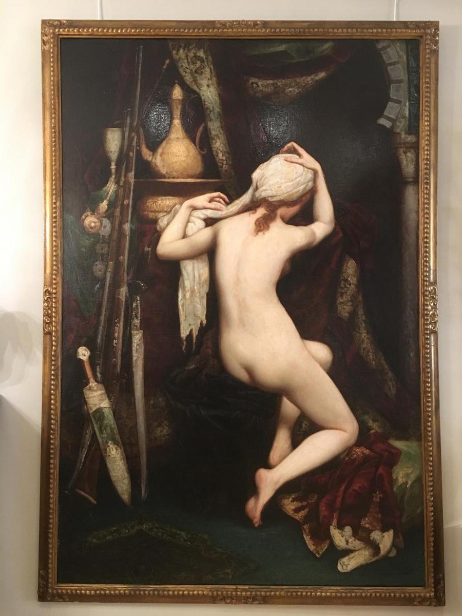 Tableau "Une odalisque" de Georges Jean-Baptiste Hébert