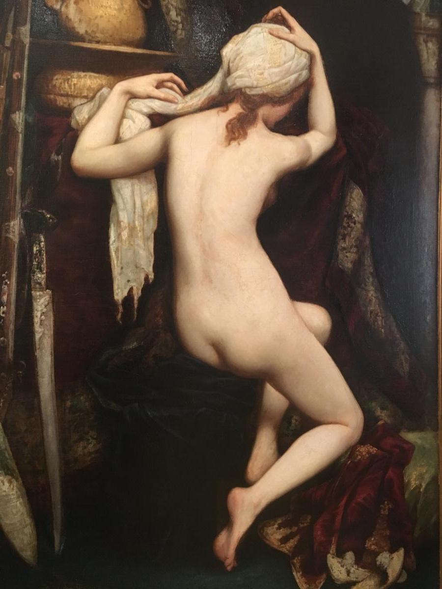 Tableau "Une odalisque" de Georges Jean-Baptiste Hébert-photo-2