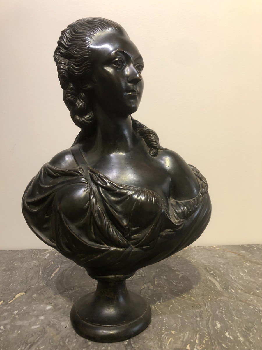 Bust Of Madame La Comtesse Du Barry In Bronze