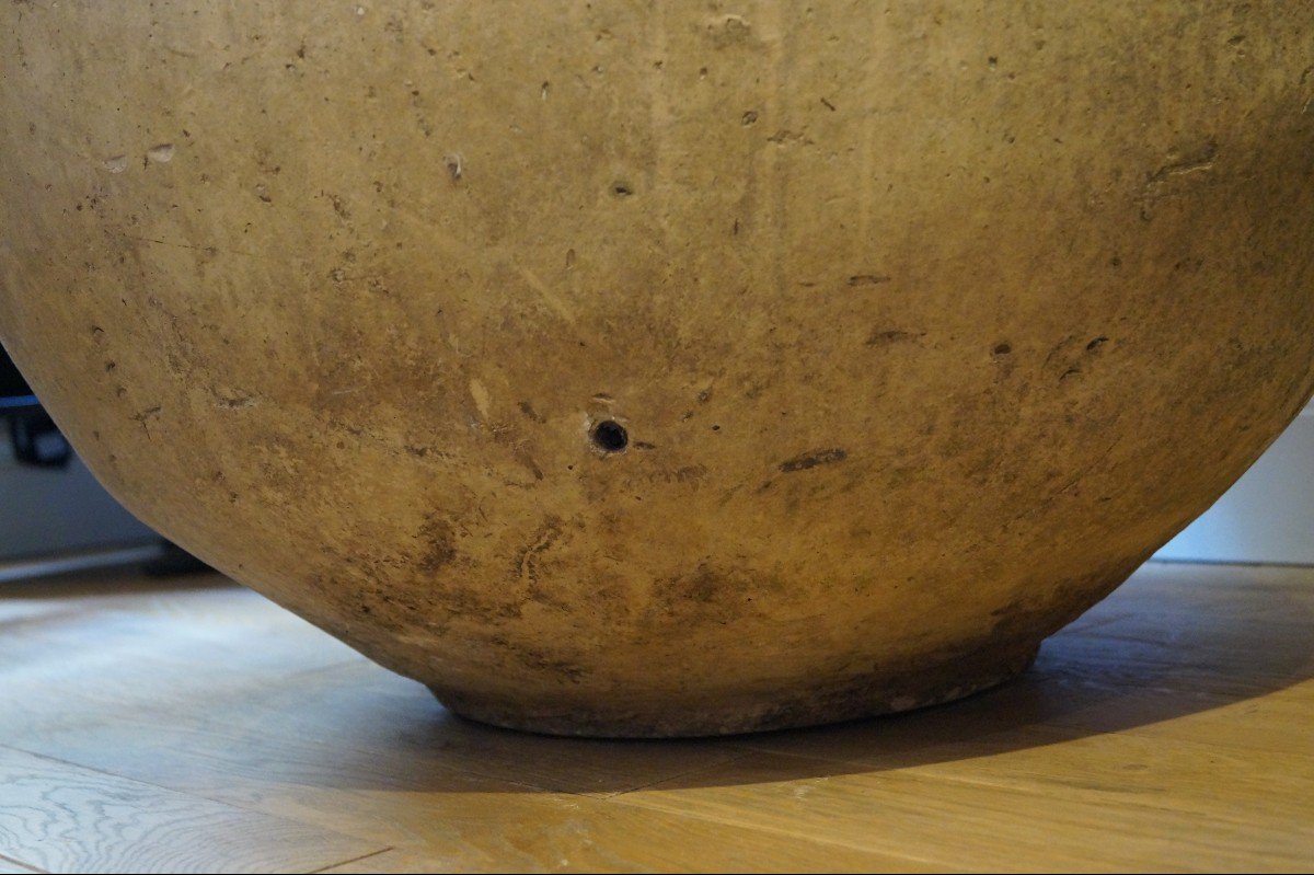 Jarre De Biot XVIIIème Avec De Jolies Coulées Hauteur 103cm-photo-2