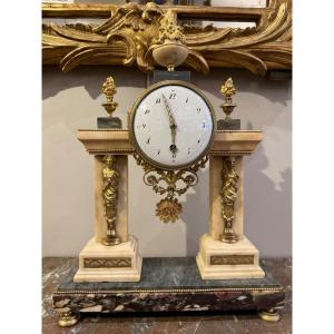 Louis XVI Period Portico Clock