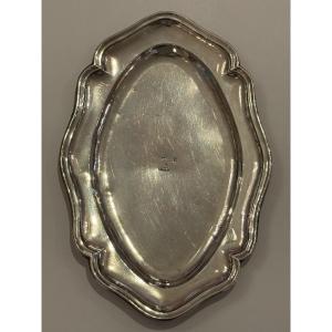 Small Tray In Sterling Silver Toledo XVIIIth Century