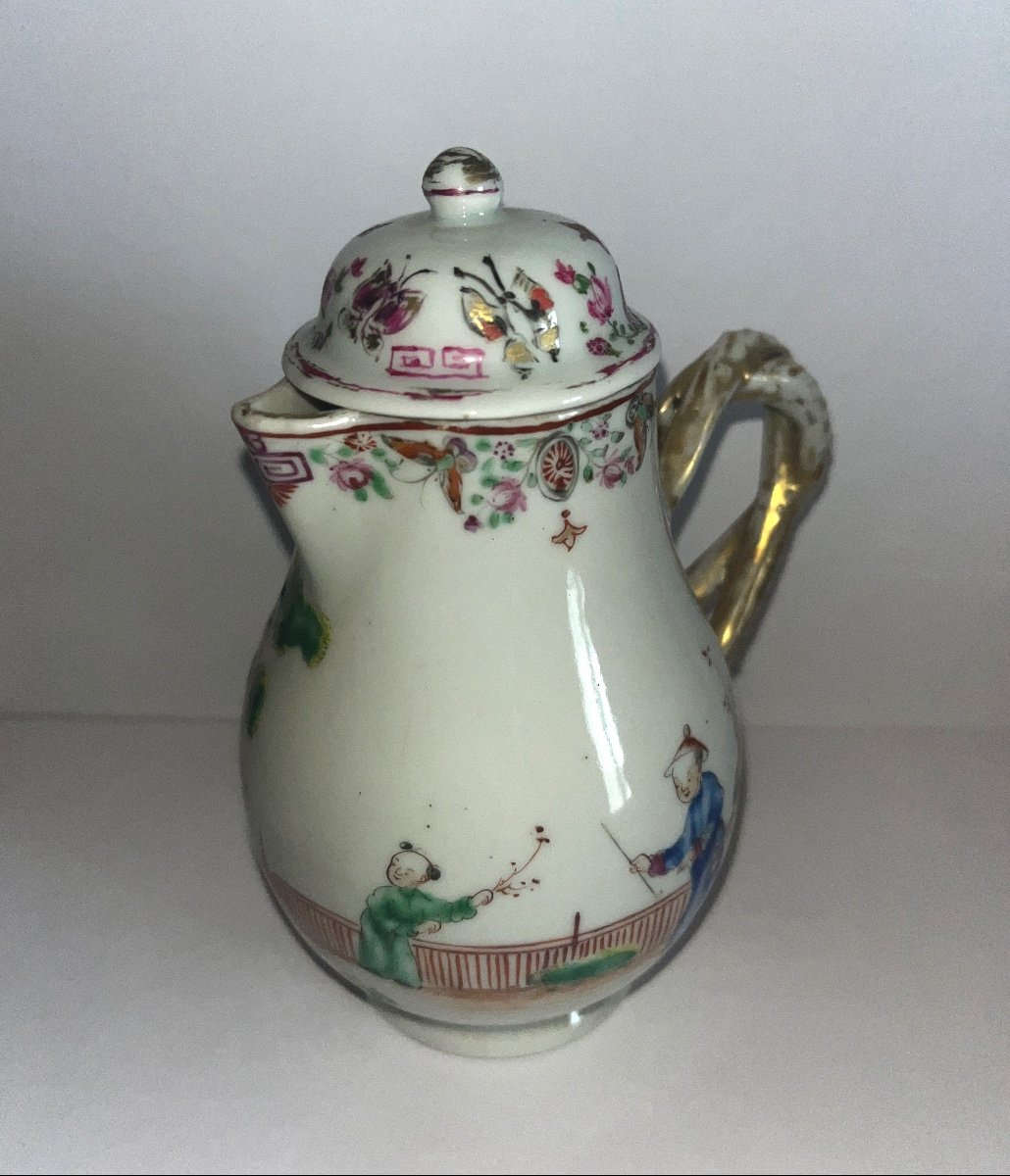 Creamer Compagnie Des Indes  With Chinese Decor From The End Of 17th Century, Beginning Of The 18th Century-photo-2