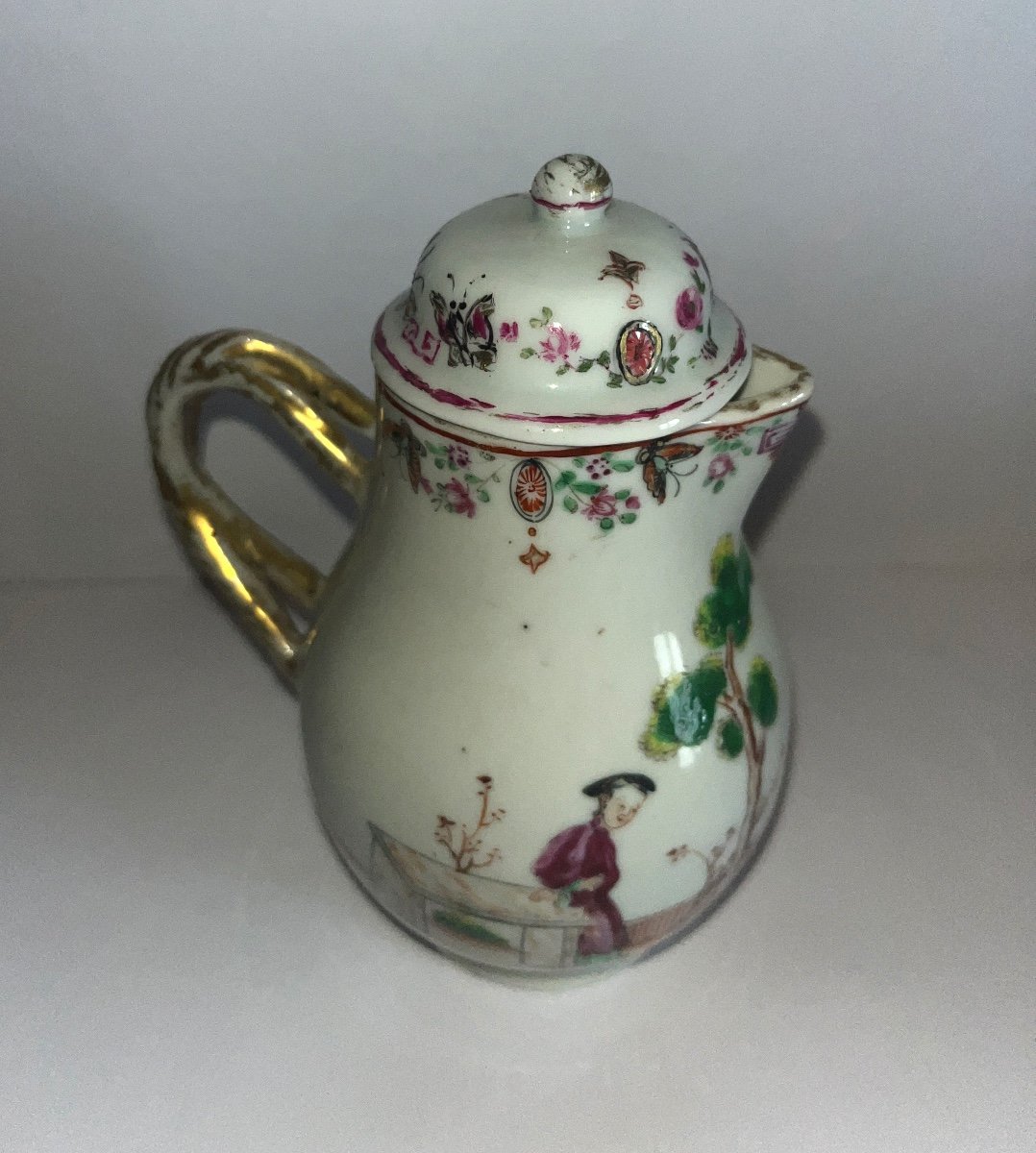 Creamer Compagnie Des Indes  With Chinese Decor From The End Of 17th Century, Beginning Of The 18th Century-photo-7