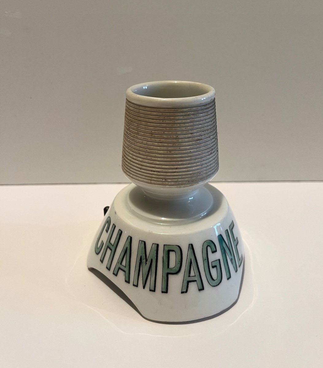 Rare Champagne Mercier Porcelain Advertising Pyrogen-photo-1