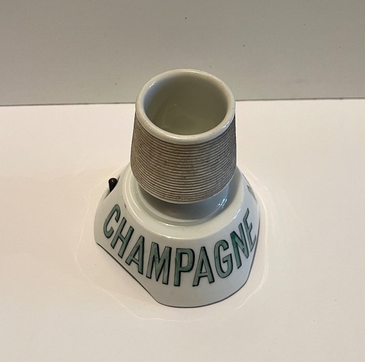 Rare Champagne Mercier Porcelain Advertising Pyrogen-photo-2