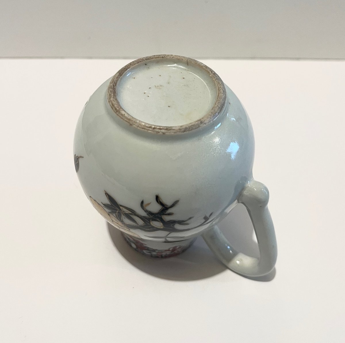 Pot à Lait Crémier Compagnie Des Indes En Porcelaine De Chine Période Qianlong Décor De Fleurs-photo-7