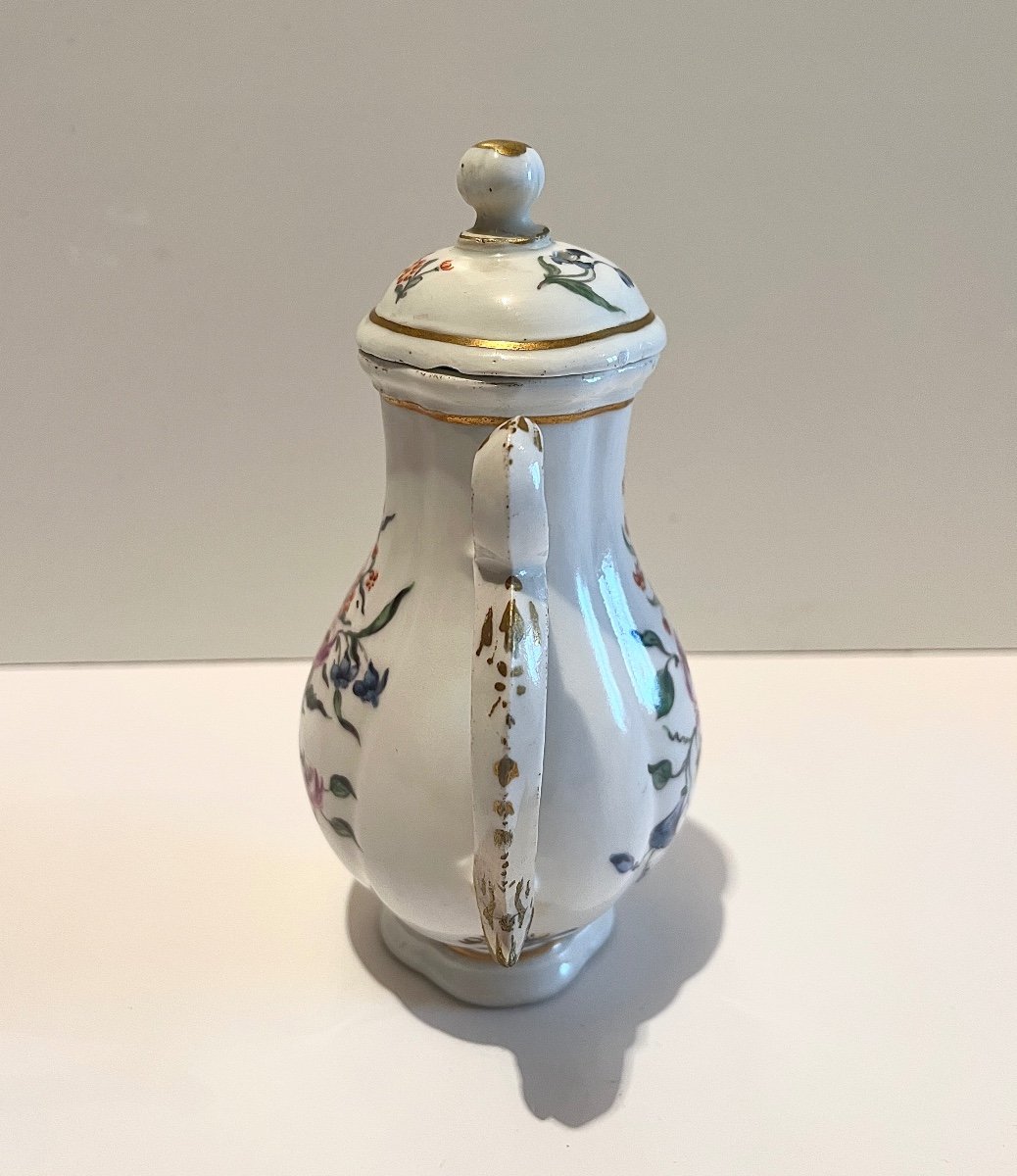 Milk Pot Creamer Meissen  (saxony) In Porcelain 18th Century-photo-1