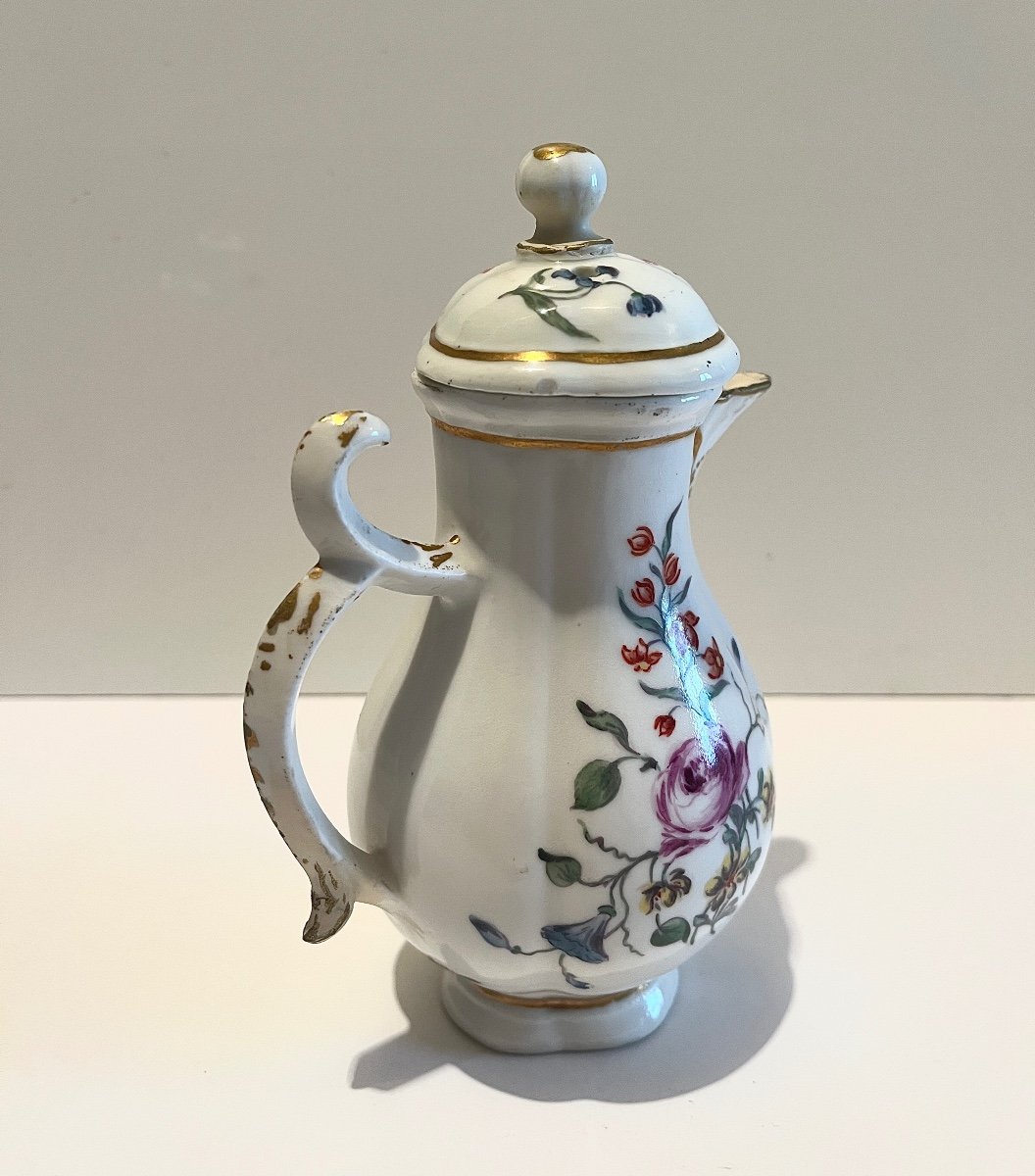 Milk Pot Creamer Meissen  (saxony) In Porcelain 18th Century-photo-2