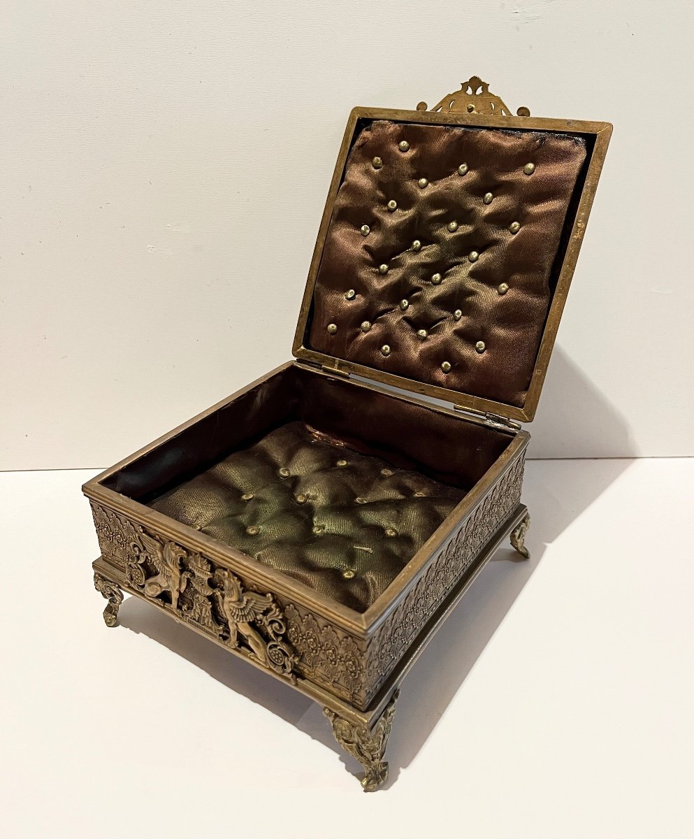 Boîte à Bijoux En Bronze XIXème Siècle-photo-6
