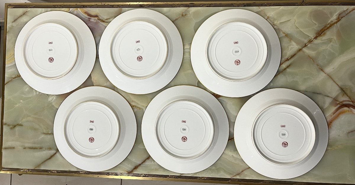 6 Sèvres Porcelain Plates-photo-2