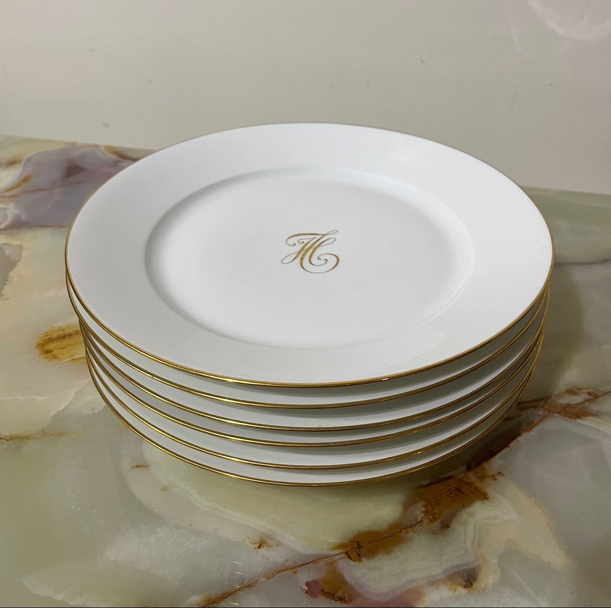 6 Sèvres Porcelain Plates-photo-4