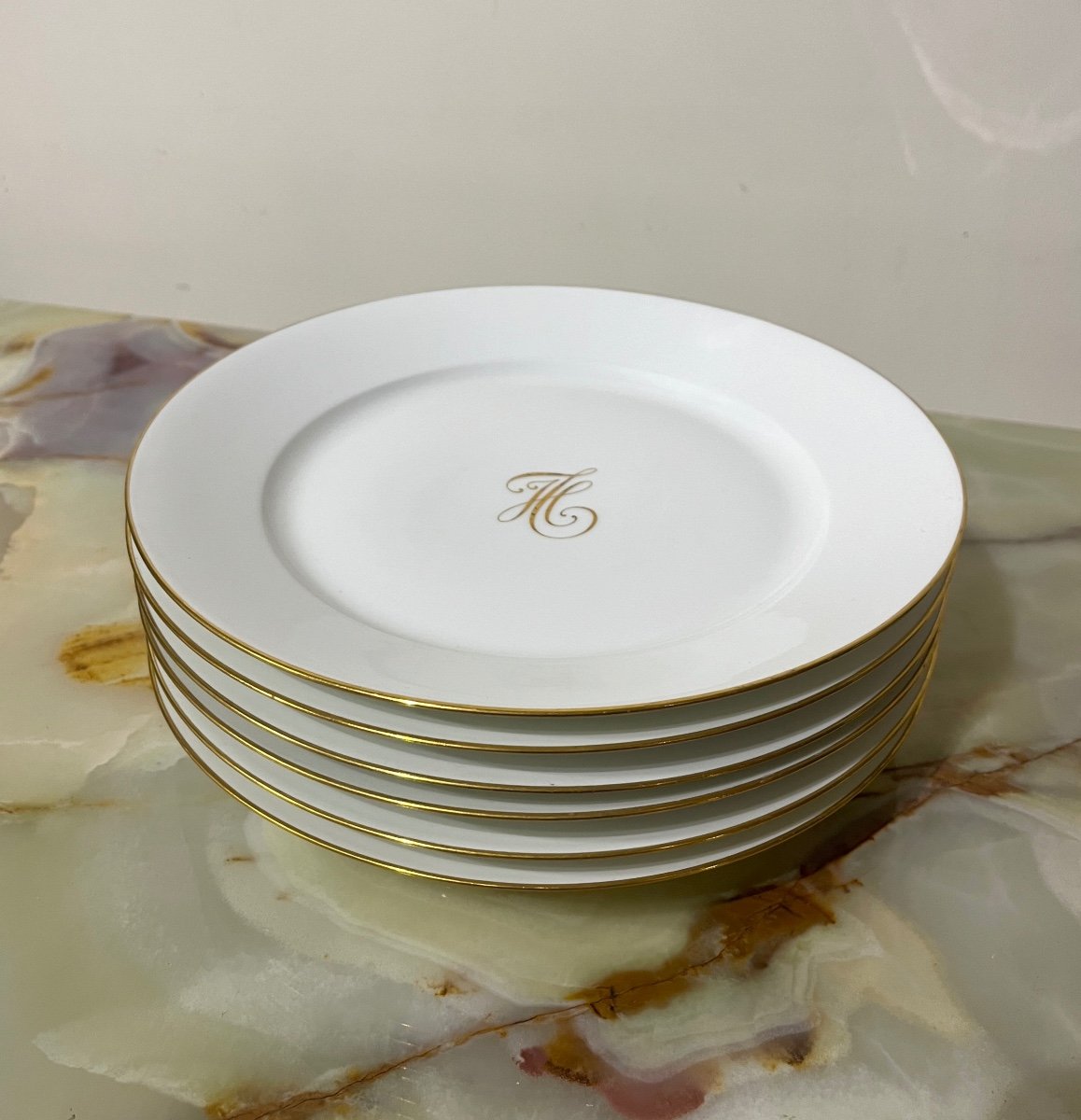 6 Sèvres Porcelain Plates-photo-5