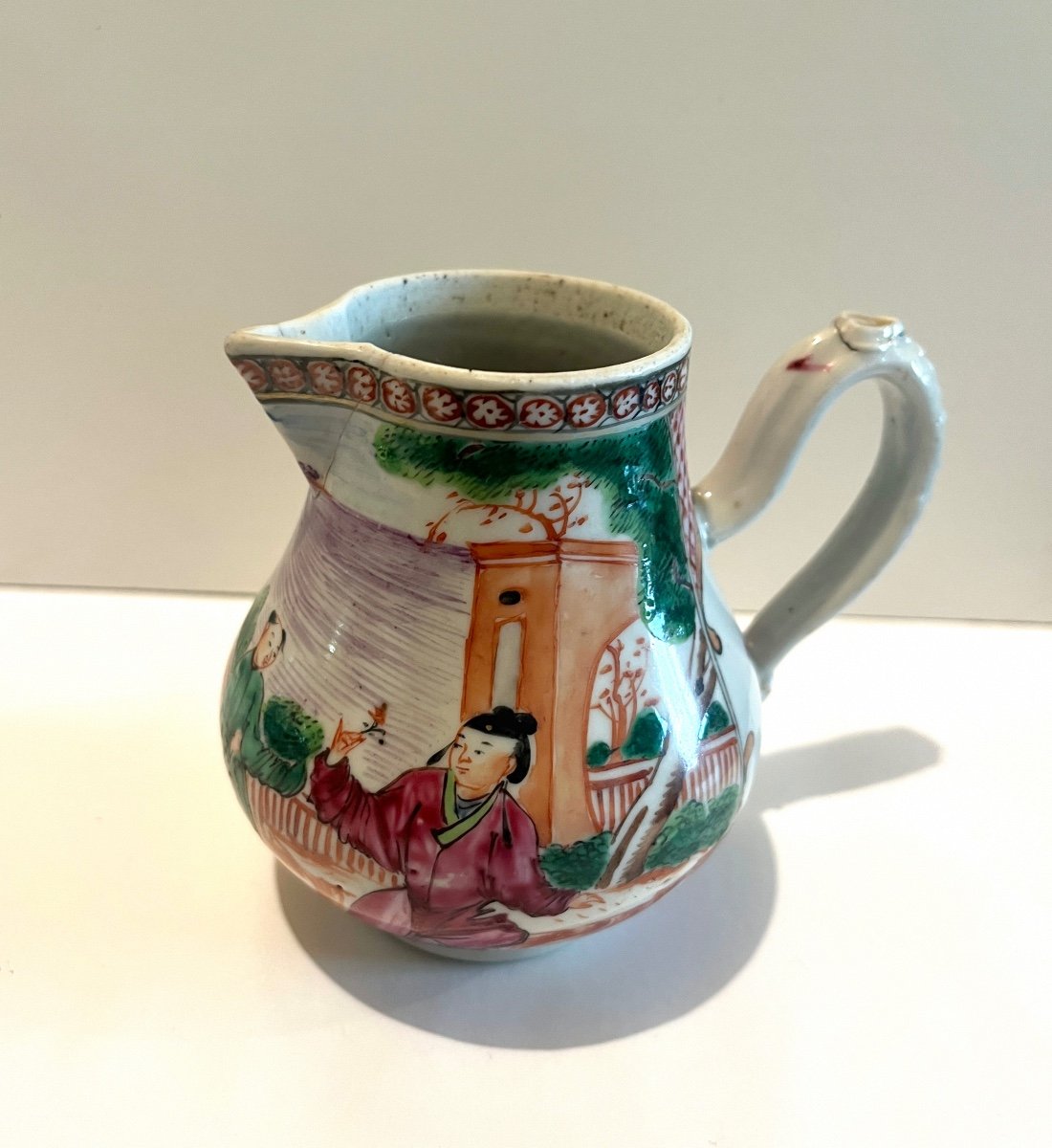 Compagnie Des Indes Crémier Pot  à Lait En Porcelaine XVIIIème Siècle-photo-6