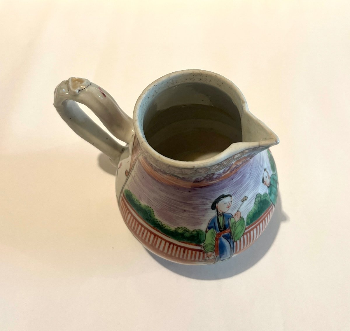 Compagnie Des Indes Crémier Pot  à Lait En Porcelaine XVIIIème Siècle-photo-7