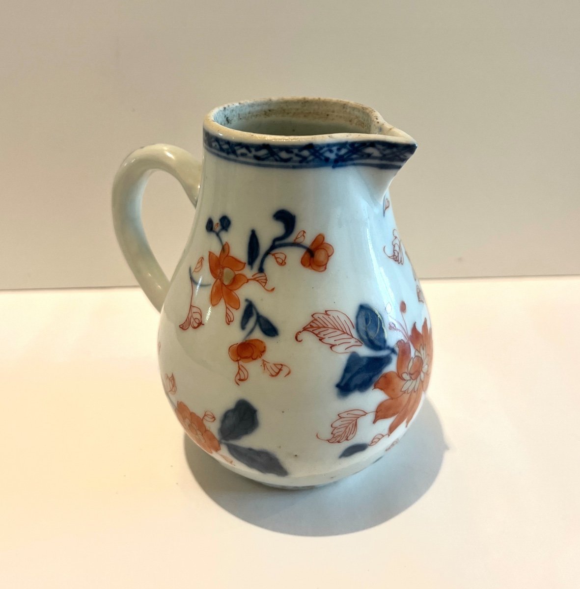 Compagnie Des Indes Crémier Pot à Lait En Porcelaine Datant Du XVIIIème Siècle-photo-3