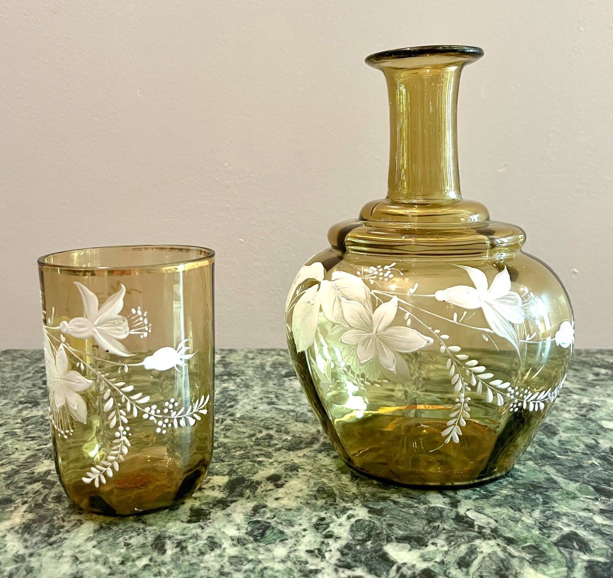 Carafe De Nuit En Verre émaillé-photo-3
