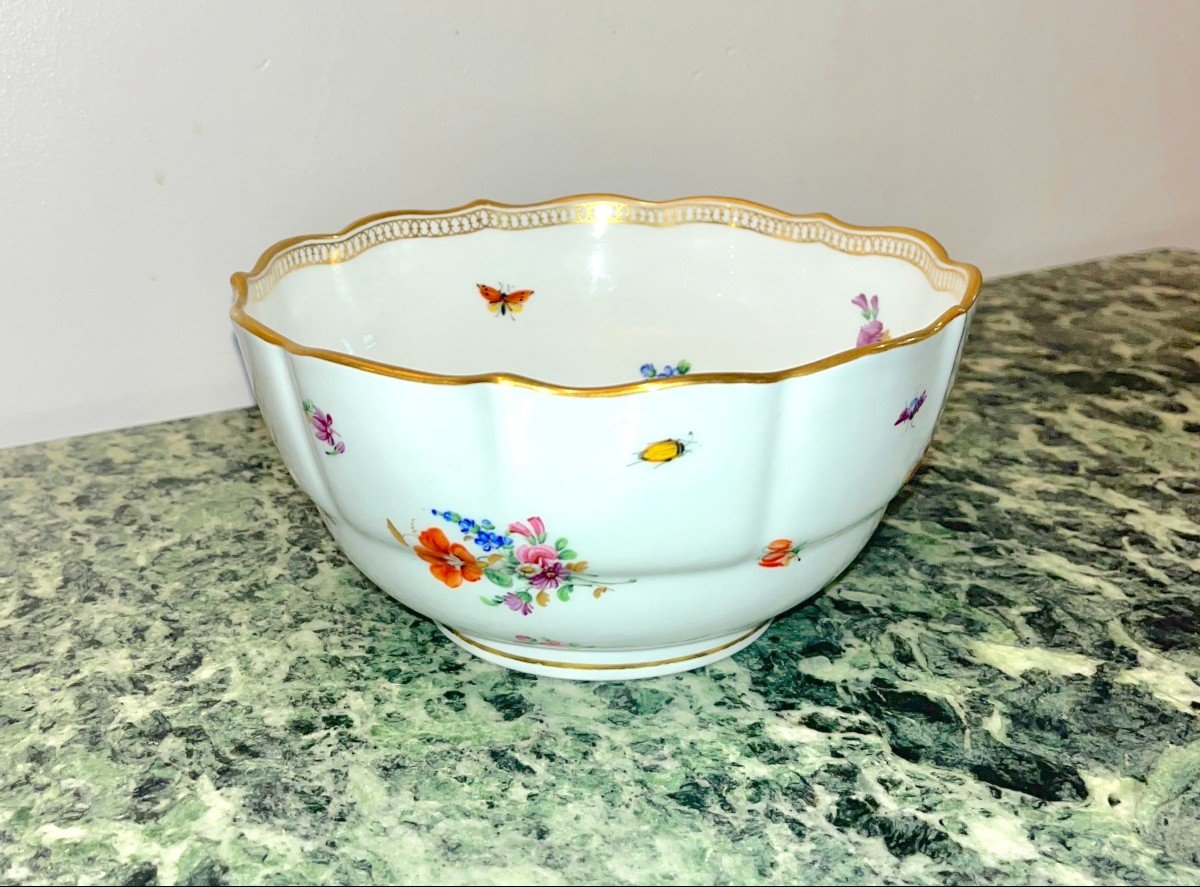 Coupe En Porcelaine De Meissen XIXème-photo-2