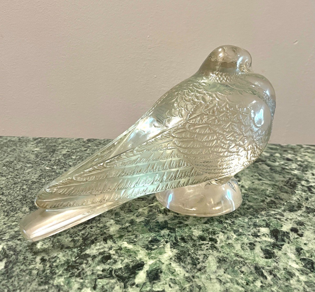 R. Lalique Pigeon Large Model 1932-photo-4