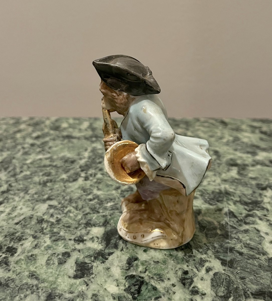 Porcelain Monkey Musician Volkstedt Germany Late 19th Century-photo-3