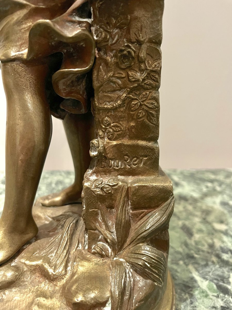 Sculpture En Bronze La Cigale Par Bouret-photo-4