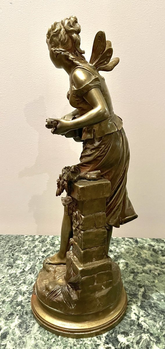 Sculpture En Bronze La Cigale Par Bouret-photo-5