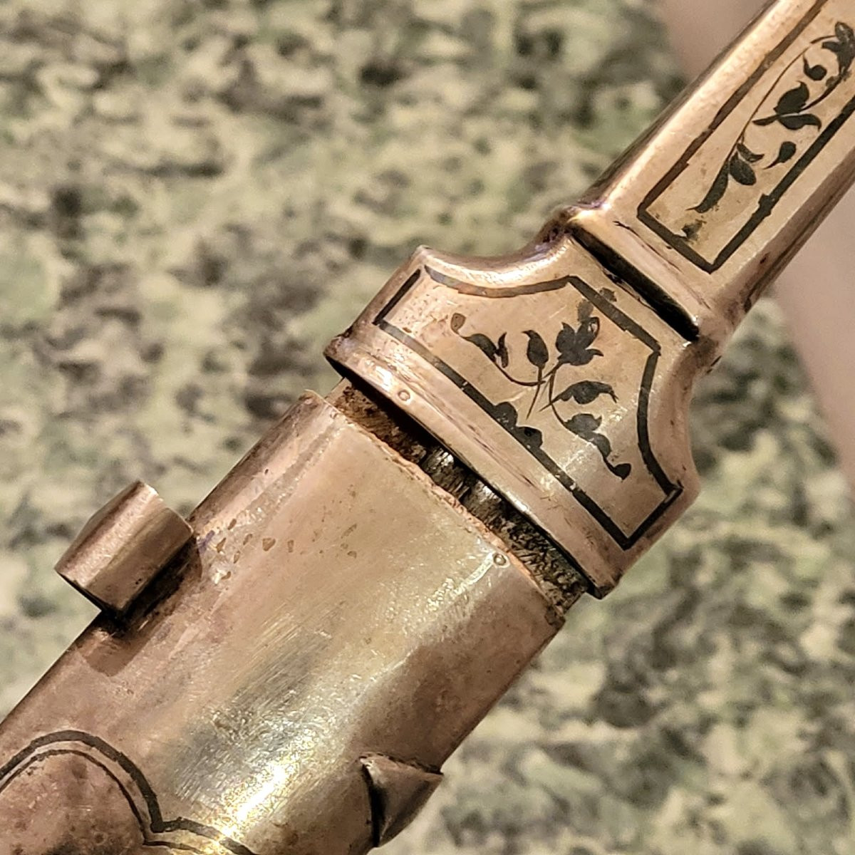 Ceremonial Dagger With Silver Handle And Sheath-photo-1