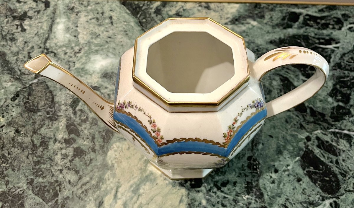 Parisian Porcelain Coffee Pot In The Lxvi Style-photo-7