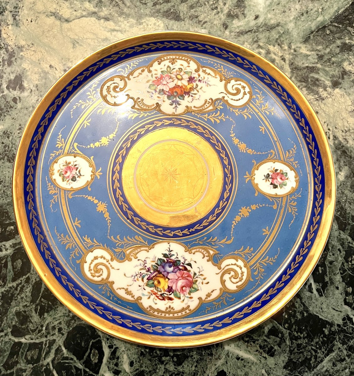Covered Jug On Pedestal And Its Tray In Paris Porcelain-photo-4