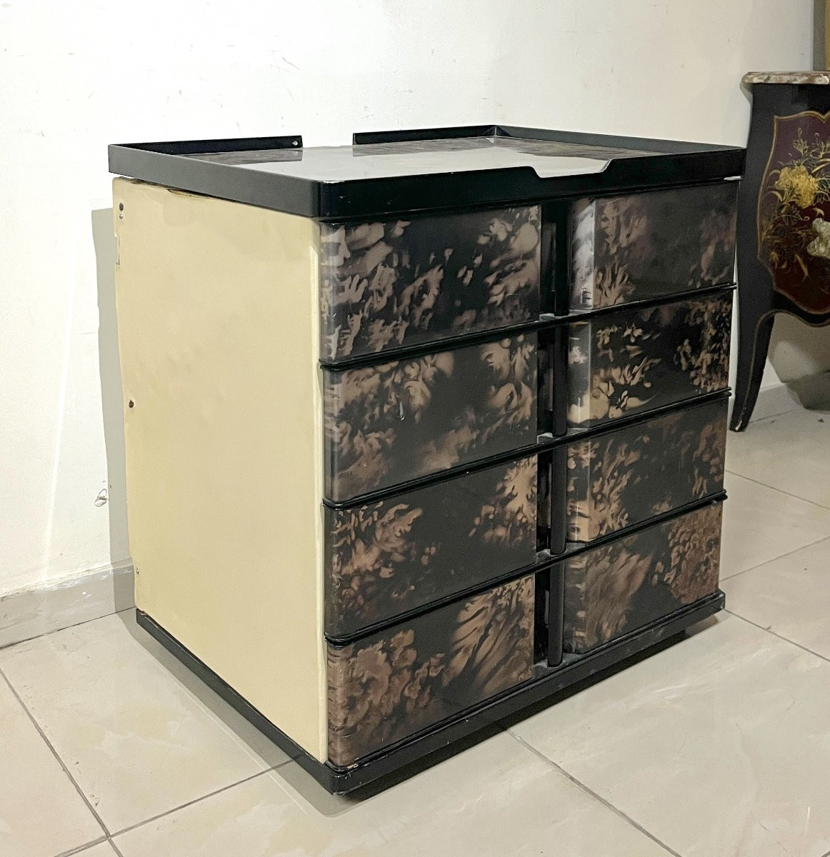 Commode du Paquebot France par Henri Lancel vers 1960-photo-2