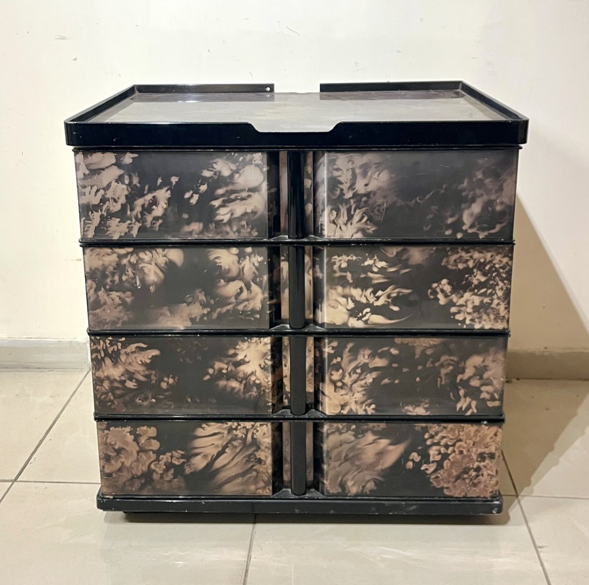 Commode du Paquebot France par Henri Lancel vers 1960-photo-3