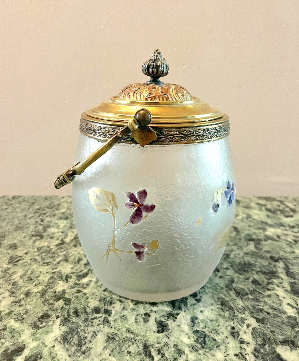 Victor Saglier Art Nouveau Biscuit Bucket-photo-4