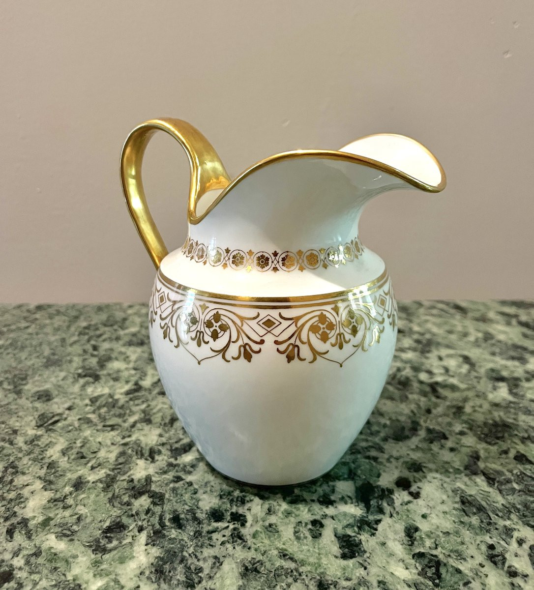 Verseuse ou grand pot à lait en porcelaine de Sèvres Napoléon III 1868-photo-3