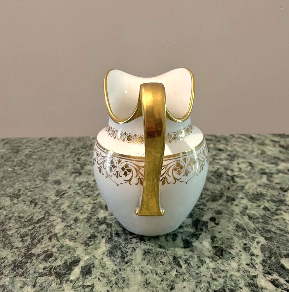 Verseuse ou grand pot à lait en porcelaine de Sèvres Napoléon III 1868-photo-2