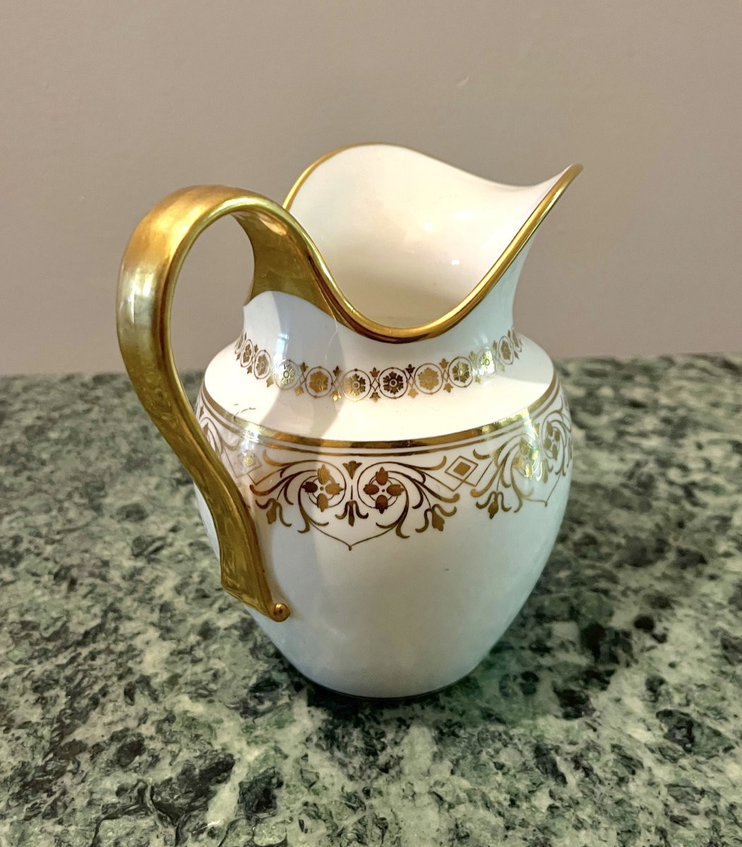 Verseuse ou grand pot à lait en porcelaine de Sèvres Napoléon III 1868-photo-3